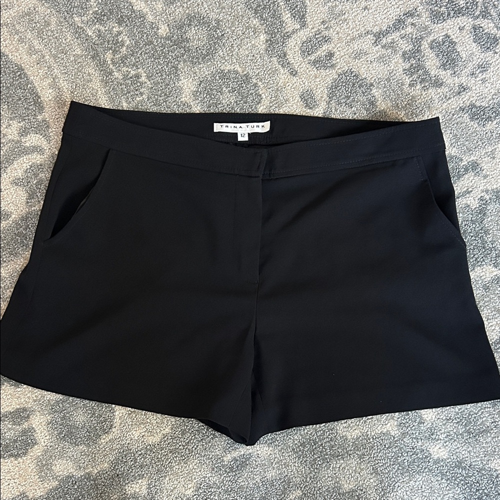 Trina Turk Black High Waist Women's Shorts